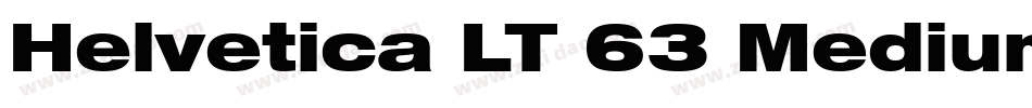 Helvetica LT 63 Medium Extended字体转换